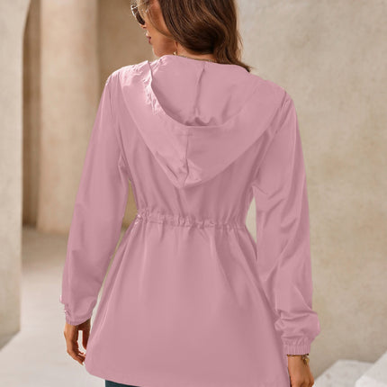 Outdoor Waterproof Long Sleeve Hooded Windbreaker