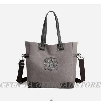 CFUN YA Trend Canvas Tote Bags For Women Female Shoulder Bag Messenger Pack Large Top Handle Bag Handbags Mummy Bolsa Feminina - Vickie Lynn's