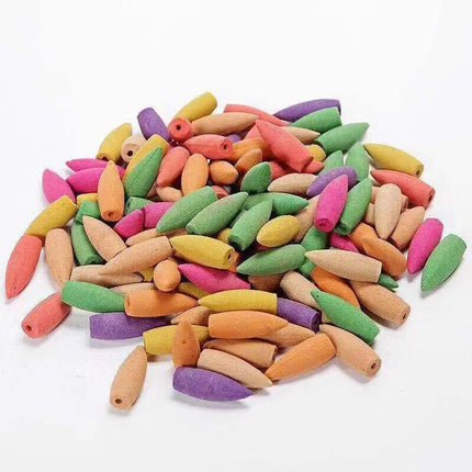 280Pcs Backflow Incense Cones 100% Natural Scents Waterfall Rose Tulip Jasmine Lavender for Burner Holder Meditation Yoga Gift