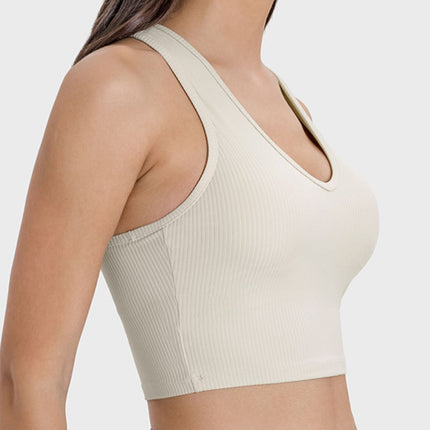 Scoop Neck Wide Strap Active Tank