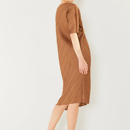 Marina West Swim Pleated Dolman Sleeve Dress