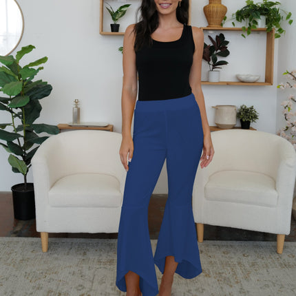 High-Low Bootcut Pants