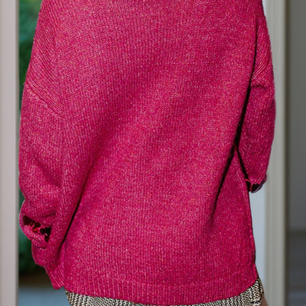 Sequin Round Neck Long Sleeve Sweater