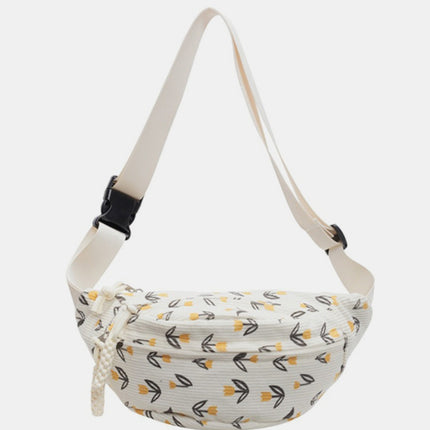 Printed Adjustable Strap Sling Bag