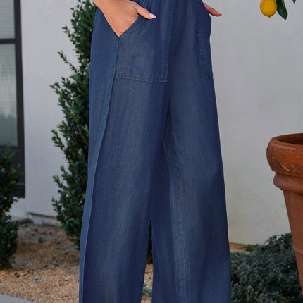 Wide Leg Pants with Pockets