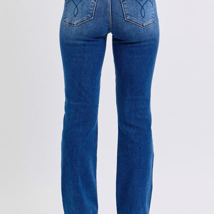 Judy Blue Full Size Mid-Rise Bootcut Jeans with Pockets