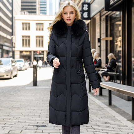 Thickened Large Wool Collar Cotton Jacket