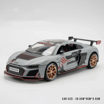 MINI AUTO 1:24 Simulation AUDI R8 IRON Alloy Sport Cars Toy Diecasts Vehicles Metal Model Car Decoration For Kids Gift Boy Toy