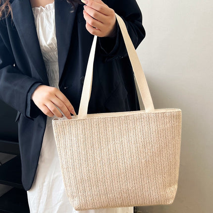 Straw Woven Tote Bag