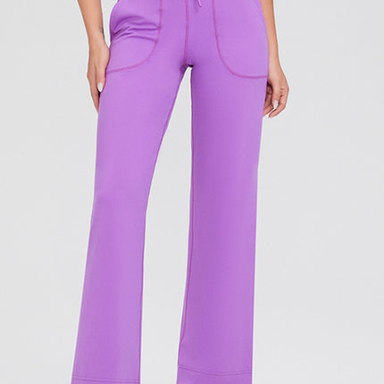 Basic Bae Full Size Drawstring High Waist Pants with Pockets