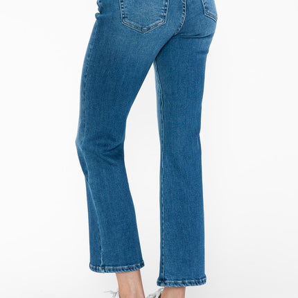 bytos Full Size Cat's Whiskers Mid Rise Ankle Jeans