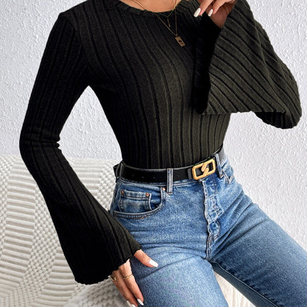 Round Neck Flare Sleeve T-Shirt