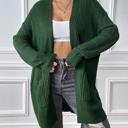 Open Front Long Sleeve Cardigan