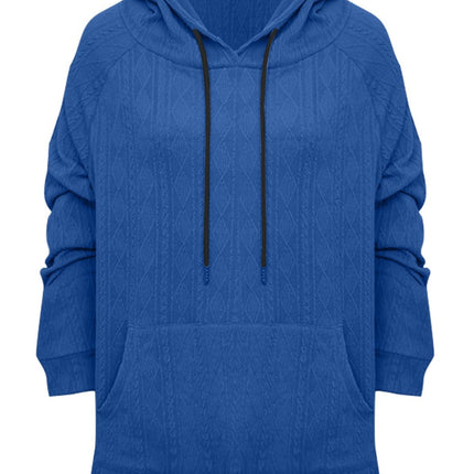 Full Size Drawstring Long Sleeve Hoodie