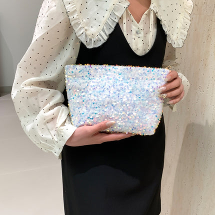 Sequin Clutch with Zipper