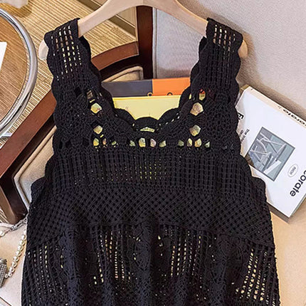 Openwork Scoop Neck Tank