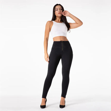 Melody Fit Jeans Full Length Push Up Skinny Slim High Waist Four Ways Stretchable Denim Jeans for Woman Summer