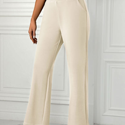 High Waist Straight Leg Pants