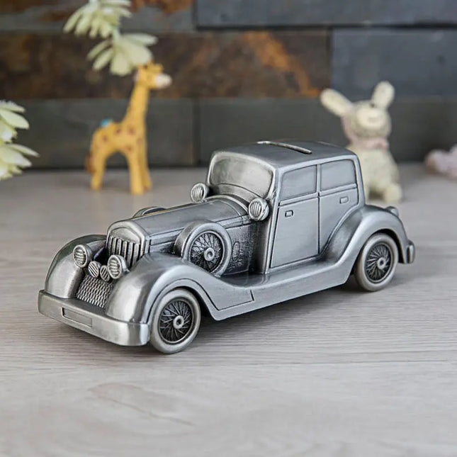 Classic Car Series Coin Saving Box Piggy Bank Baby Children Toys Gift Kids Bank Train Tractor Vintage Home Decor Metal Art Craft