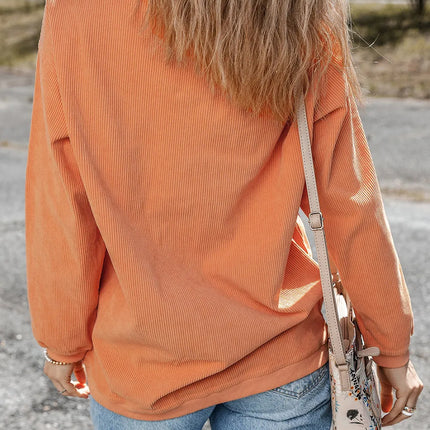 Graphic Round Neck Long Sleeve Sweatshirt