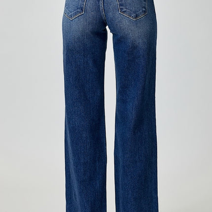 RISEN Mid Rise Straight Jeans