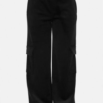 Mono B Elastic Waist Corduroy Cargo Pants