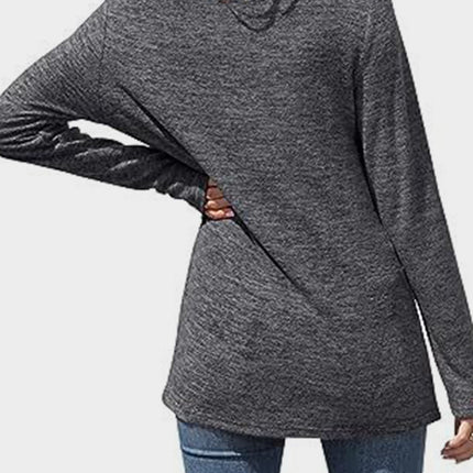 Lace Detail V-Neck Long Sleeve T-Shirt