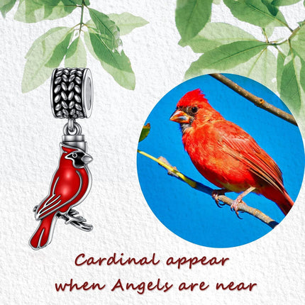 925 Sterling Silver Red Cardinal Sunflower Heart Cross Family Tree Cremation Charm Urn Bead Bracelet Keepsake Memorial Locket