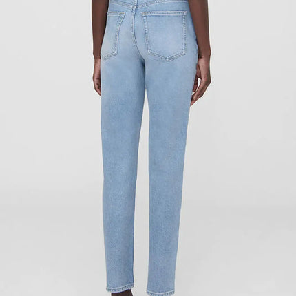 90s Classic Straight Leg Jeans Women Autumn Winter 2023 High Wasit Cotton Female Vintage Denim Pant Casual Trousers Streetwear