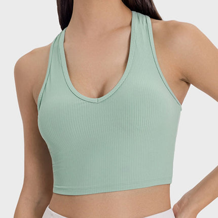 Scoop Neck Wide Strap Active Tank