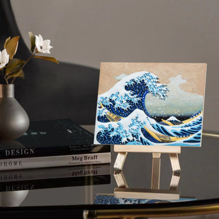 Relief The Great Wave off Kanagawa DIY 3D Oil Painting Kit