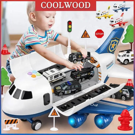 Large Early Education Aircraft Toys Passenger Plane Aircraft Toy DIY Car Toy Aircraft Kids Airplane Toy for Children's Day Gift
