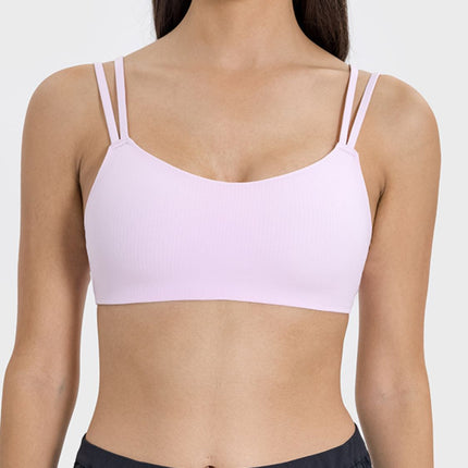 Scoop Neck Double Strap Active Cami