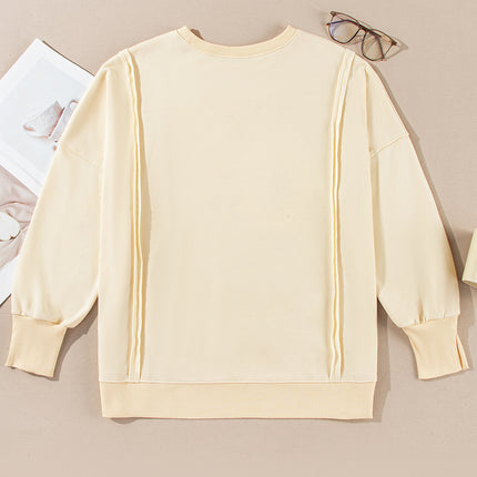 LOVE Patch Round Neck Sweater