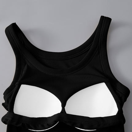Round Neck Tank with Bra - Vickie Lynn's