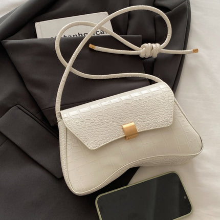 PU Leather Texture Crossbody Bag