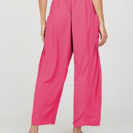 Full Size Wide Leg Pants with Pockets