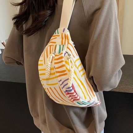 Printed Adjustable Strap Sling Bag