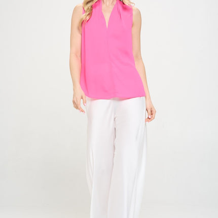 RENEE C  V-Neck Sleeveless Top