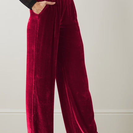 Double Take Loose Fit High Waist Long Pants with Pockets