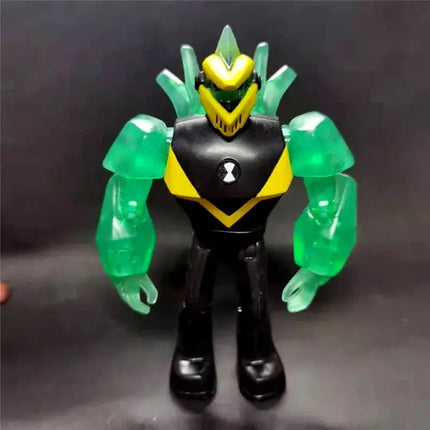 Genuine Ben Tennyson 10 Anime Figure Doll Monster Figure Toys Ben10 Omnitrix Table Ornaments Gifts for Children