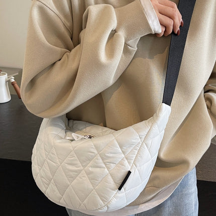 Quilted Adjustable Strap Crossbody Bag