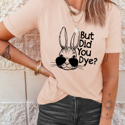 Rabbit Graphic Round Neck T-Shirt