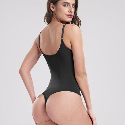 V-Neck Spaghetti Strap Active Bodysuit