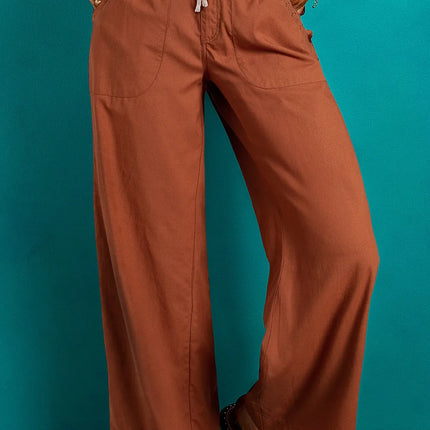 Wide Leg Pants with Pockets