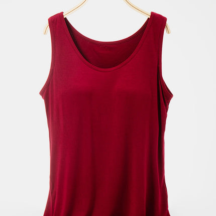 Scoop Neck Wide Strap Tank