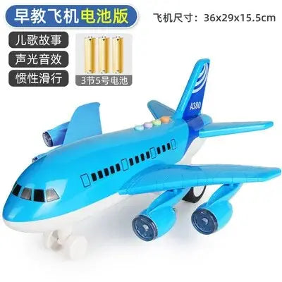 Large Early Education Aircraft Toys Passenger Plane Aircraft Toy DIY Car Toy Aircraft Kids Airplane Toy for Children's Day Gift