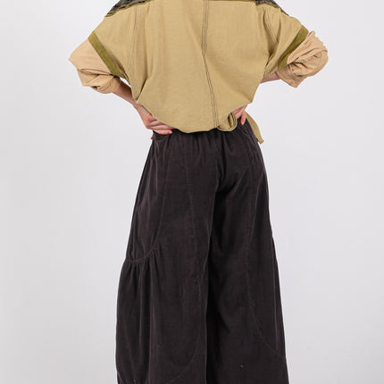 SAGE + FIG High Rise Corduroy Wide Leg Pants