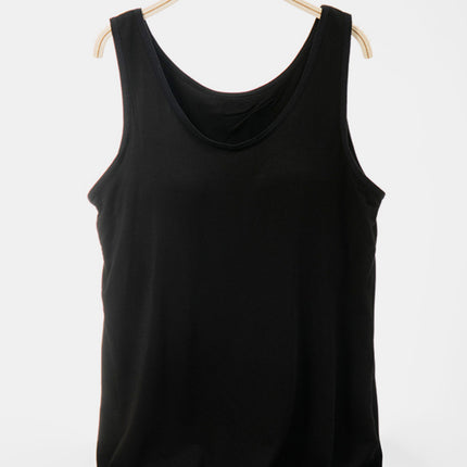 Scoop Neck Wide Strap Tank