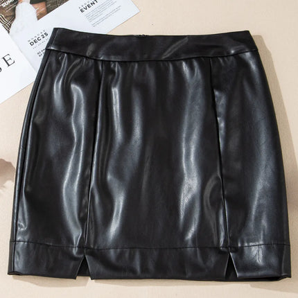 PU Leather Mini Skirt
